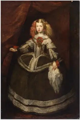 Uma infanta espanhola em traje do século XVII - Diego Velázquez