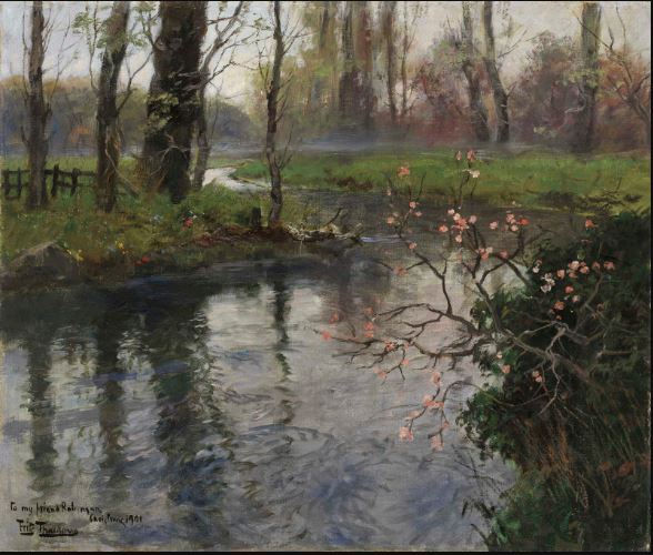 Un ruisseau au printemps - Frits Thaulow