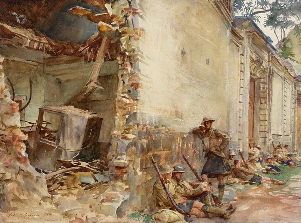 Reproduction du tableau « Une rue d'Arras - John Singer Sargent » par Alpha Reproduction en peinture à l’huile