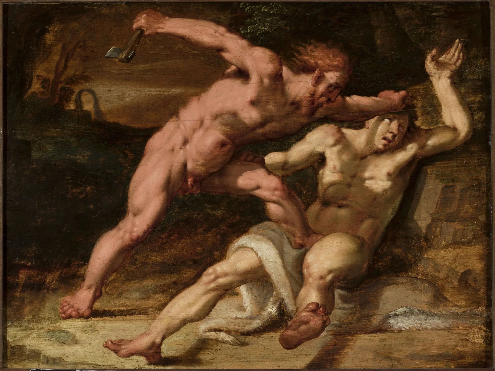 Caïn tuant Abel - Abraham Bloemaert image 1 reproduction d’œuvre d’art à l’huile