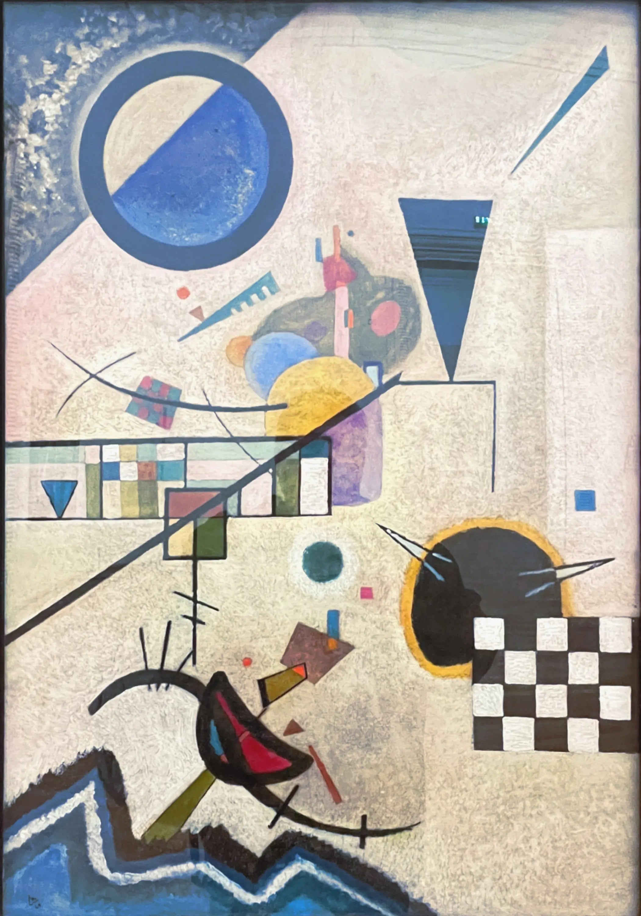 Reproduction du tableau « Accords opposés - Vassily Kandinsky » par Alpha Reproduction en peinture à l’huile