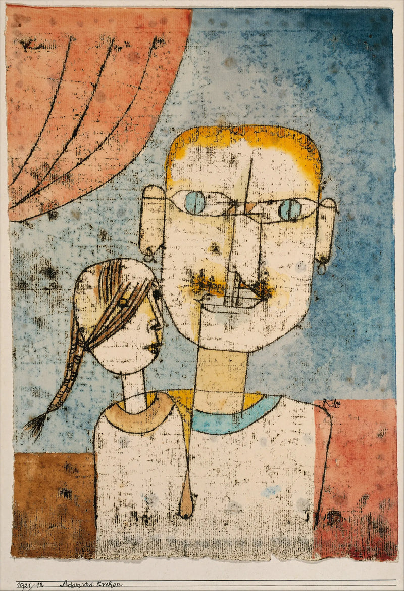 Adão e a pequena Eva - Paul Klee