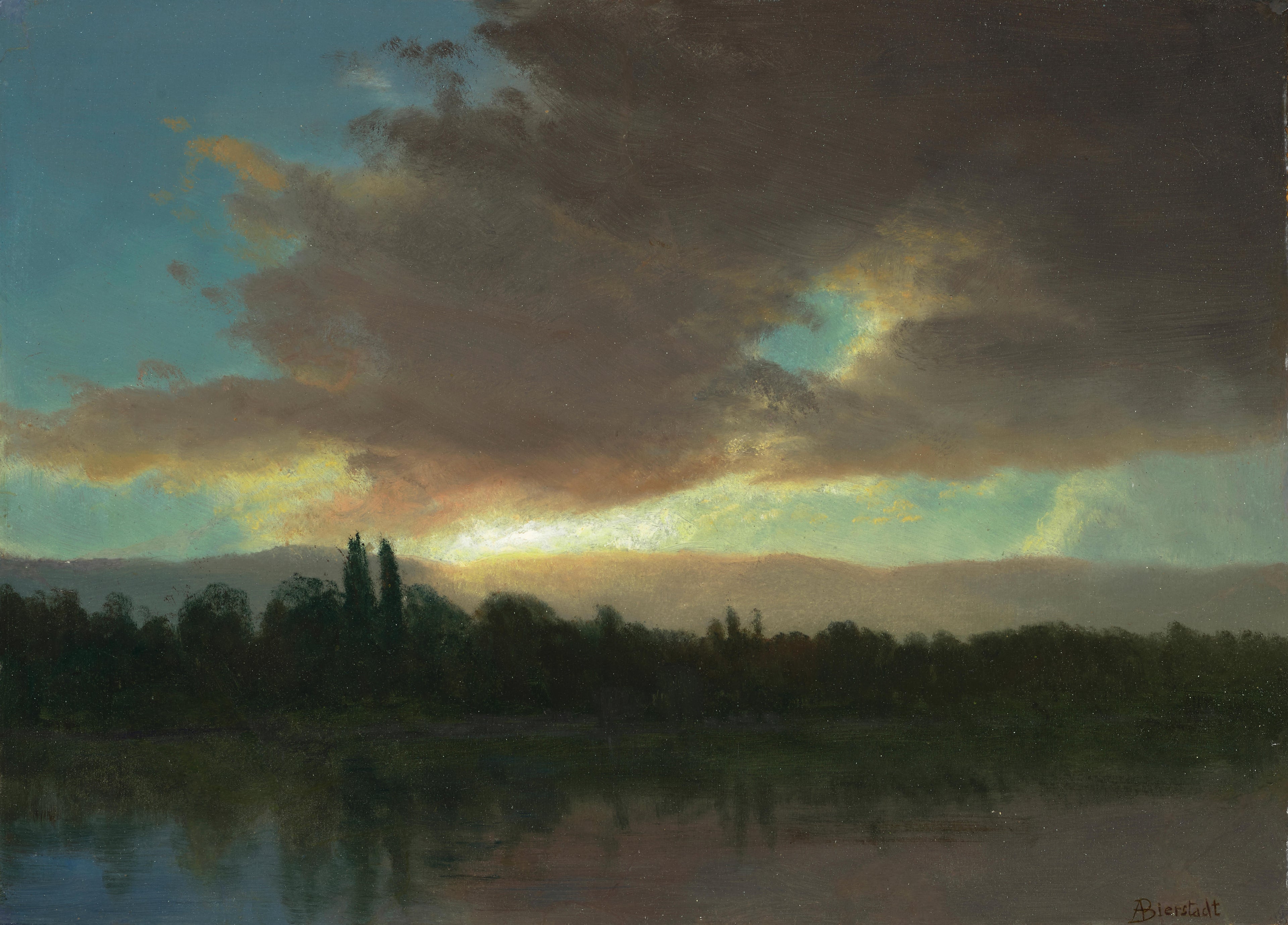 Ciel du soir - Albert Bierstadt
