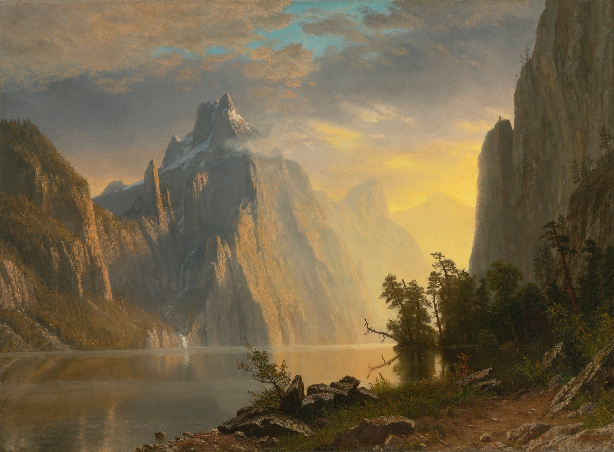 Lac dans la Sierra Nevada - Albert Bierstadt