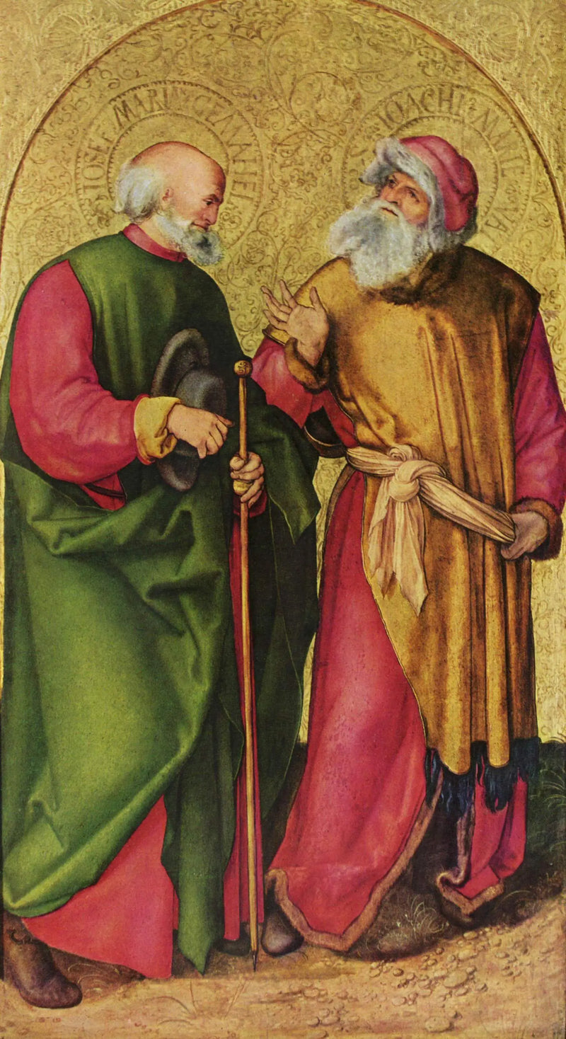 Altar de Jabach: Santos José e Joaquim - Albrecht Dürer