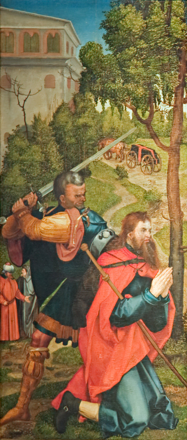 Altar de Heller, primeira asa interna, Martírio de São Tiago Maior - Albrecht Dürer