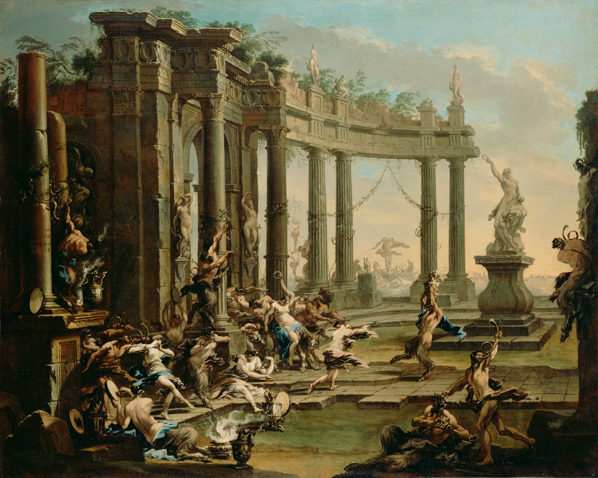 Bacchanale - Alessandro Magnasco image 1 reproduction de peinture à l’huile