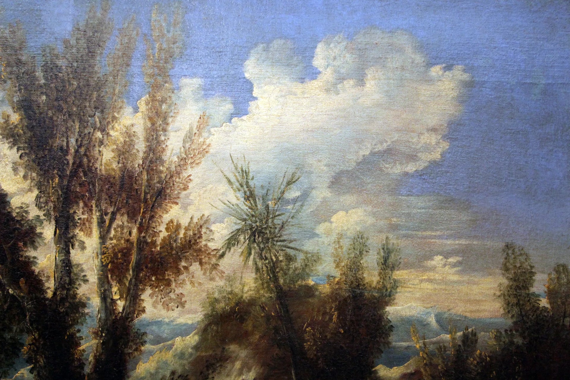 Paysage avec pastores - Alessandro Magnasco image 1 reproduction artisanale de tableau