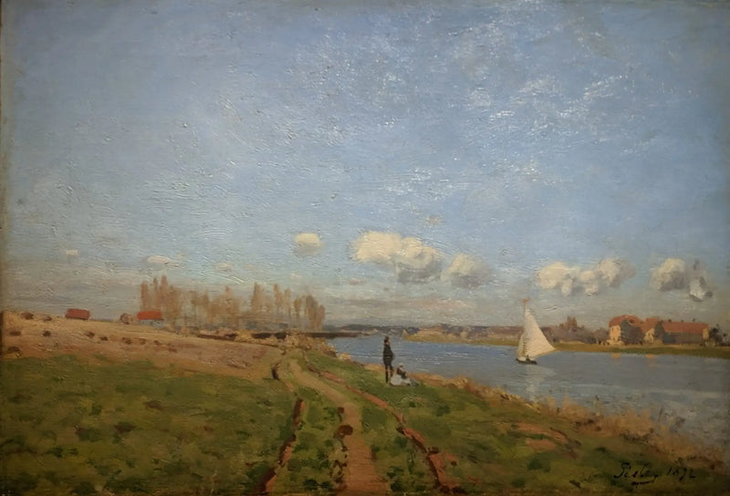 Margens do Sena em Argenteuil - Alfred Sisley
