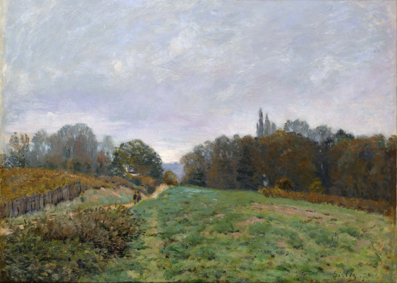 Paisagem em Louveciennes - Alfred Sisley