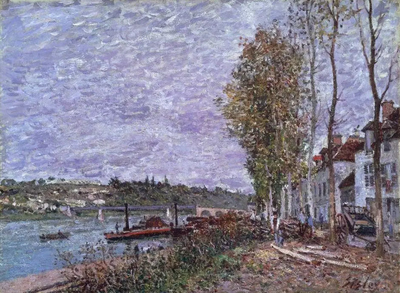 Saint-Mammès, tempo cinzento - Alfred Sisley