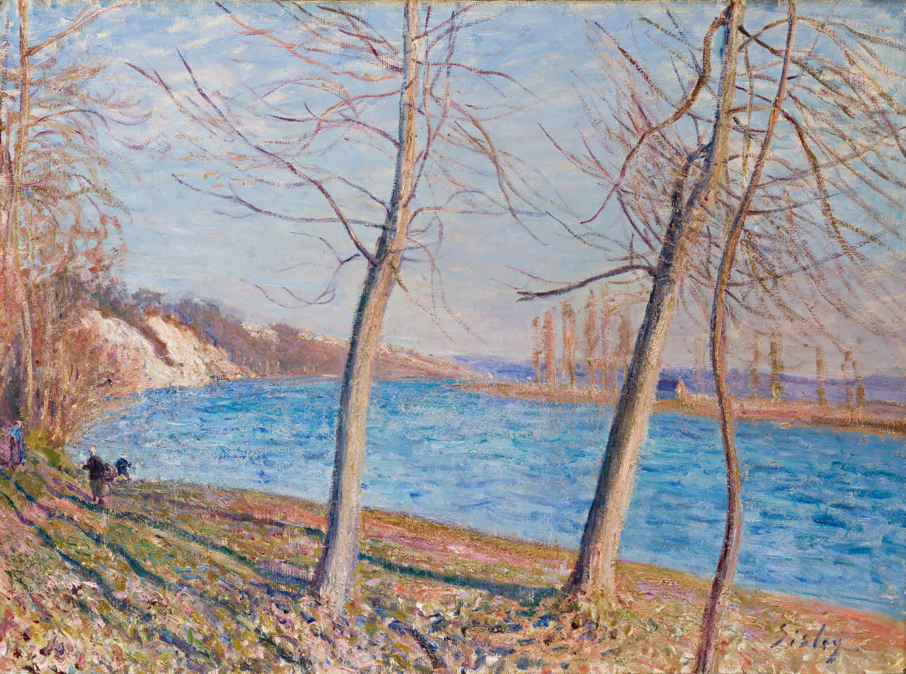Reproduction du tableau « Au bord du Loing - Alfred Sisley » par Alpha Reproduction en peinture à l’huile