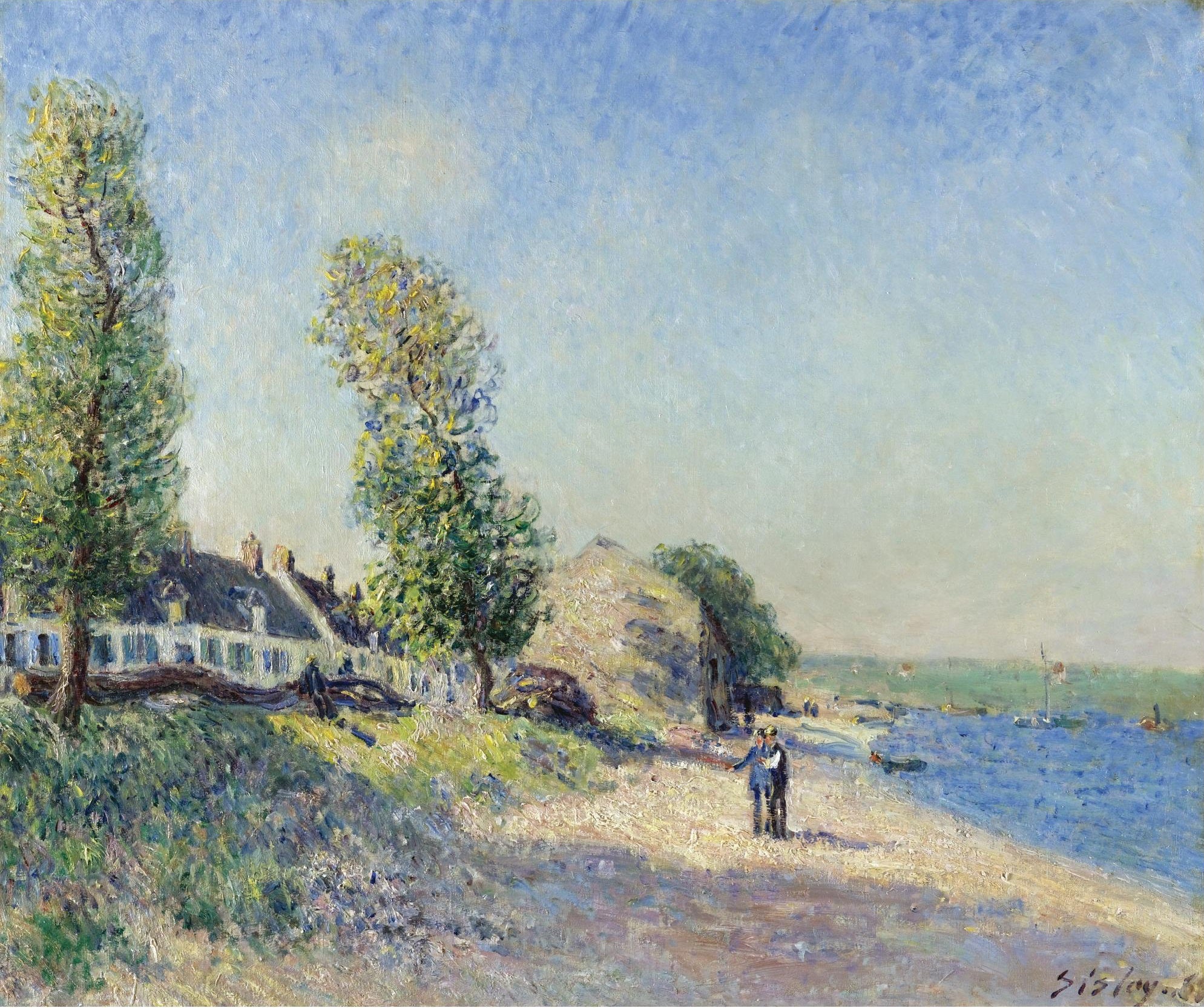 Reproduction du tableau « Saint-Mammès le matin - Alfred Sisley » par Alpha Reproduction en peinture à l’huile