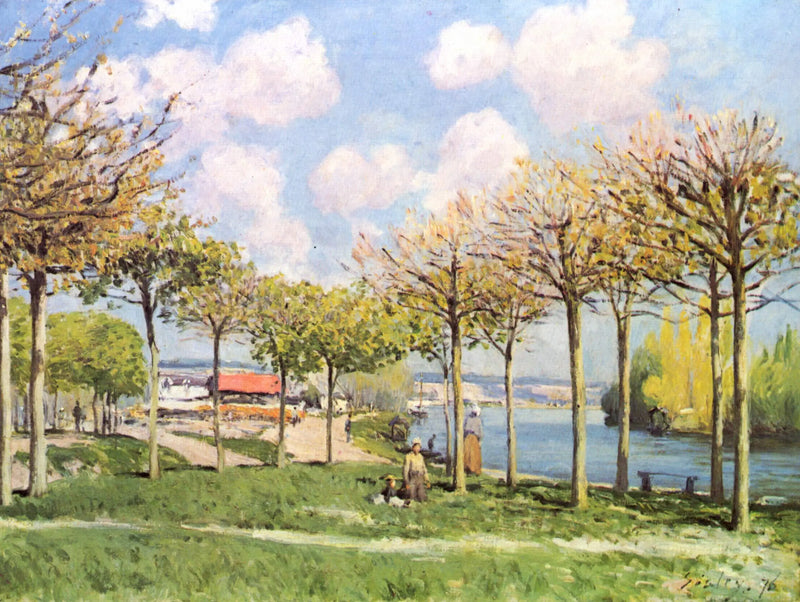 O Sena em Bougival - Alfred Sisley