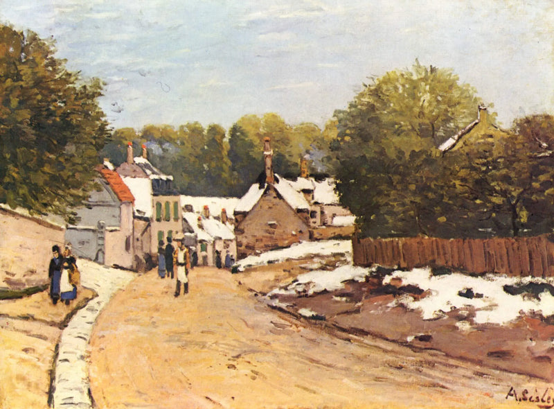 Primeiras Neves em Louveciennes - Alfred Sisley