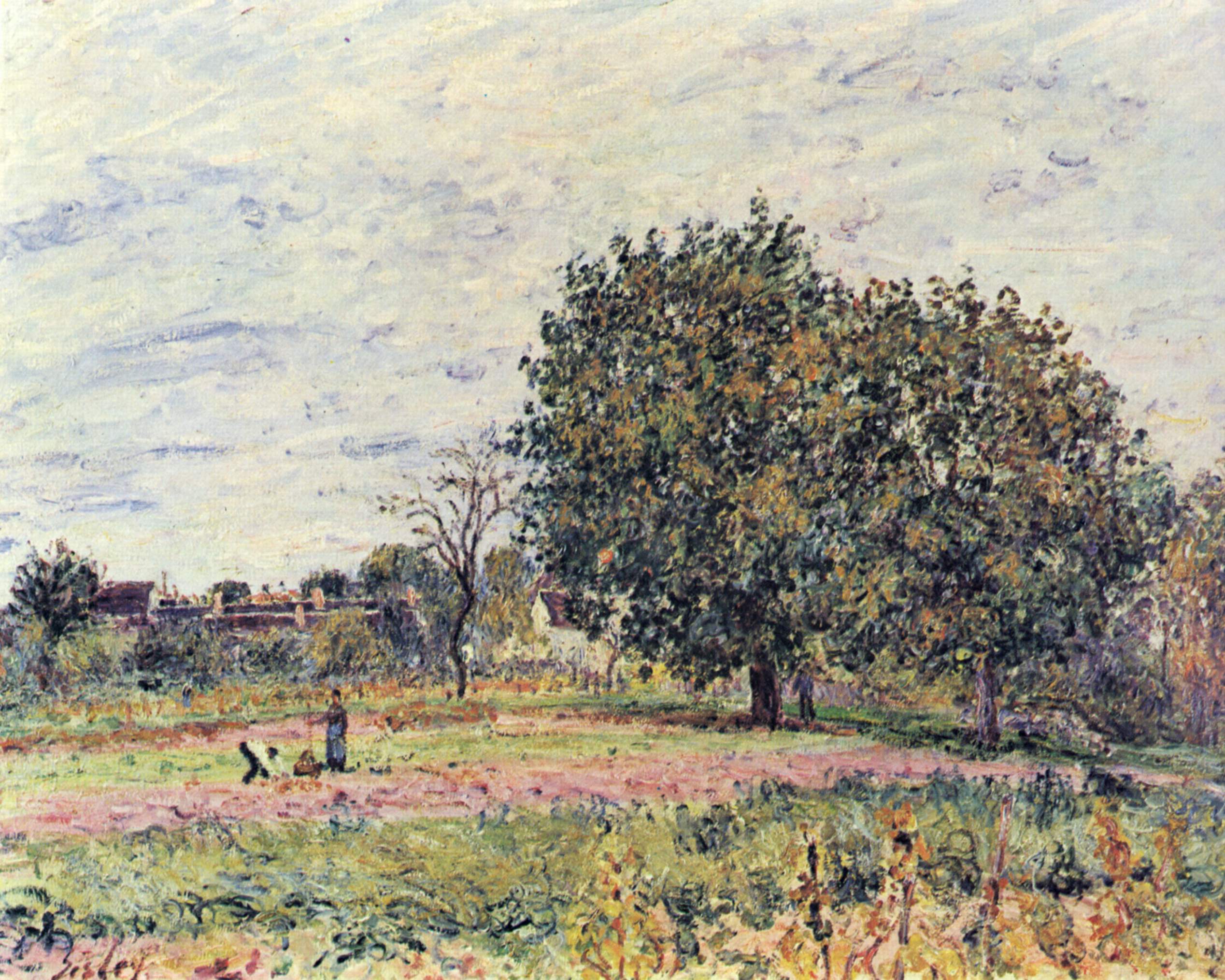 Reproduction du tableau « Q124743883 - Alfred Sisley » par Alpha Reproduction en peinture à l’huile