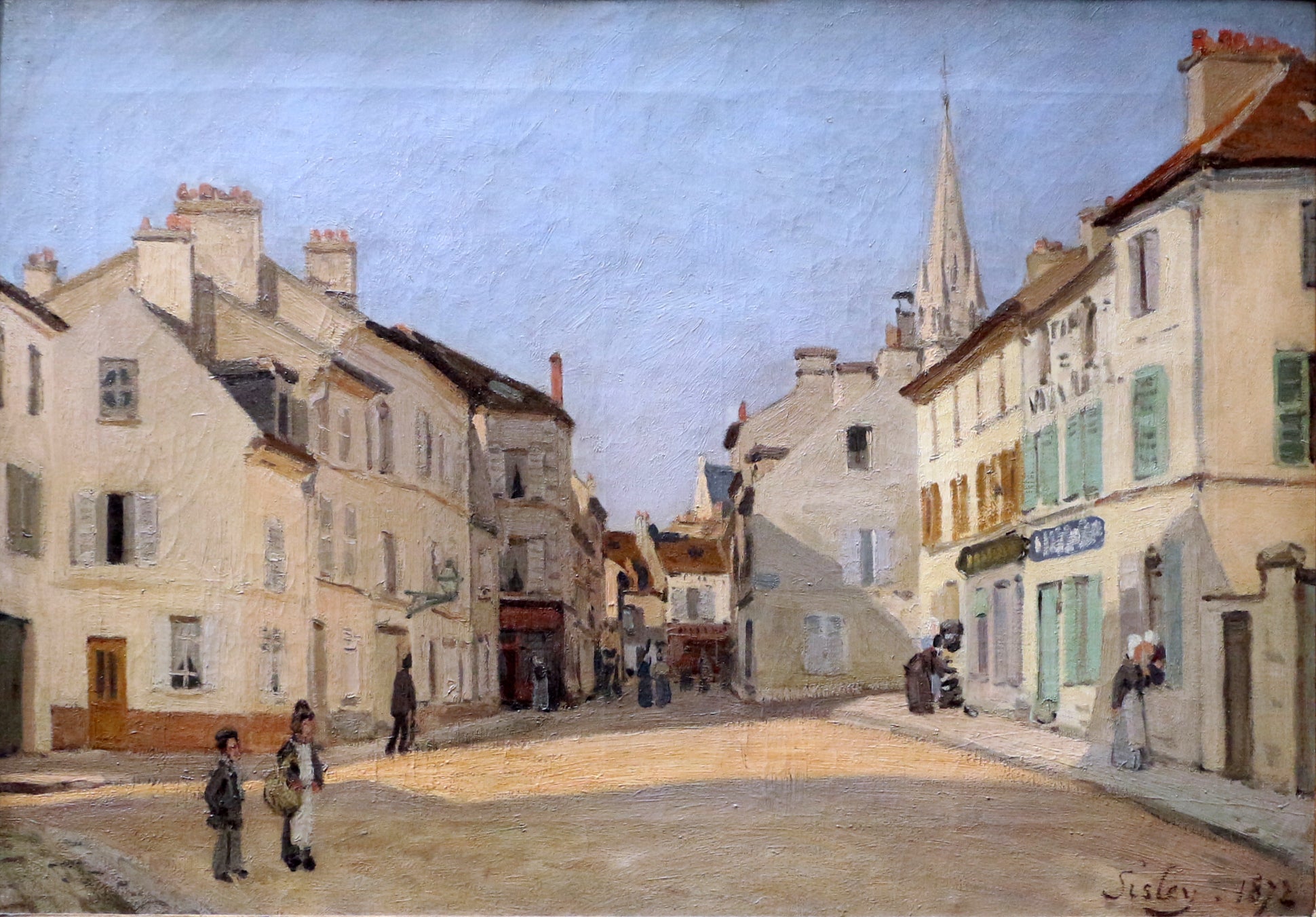 Reproduction du tableau « Rue de la Chaussée à Argenteuil - Alfred Sisley » par Alpha Reproduction en peinture à l’huile