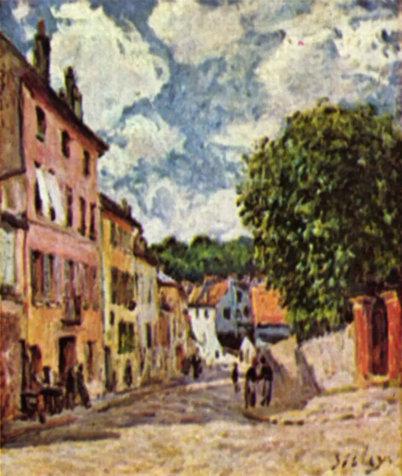 Rua de Moret-sur-Loing - Alfred Sisley