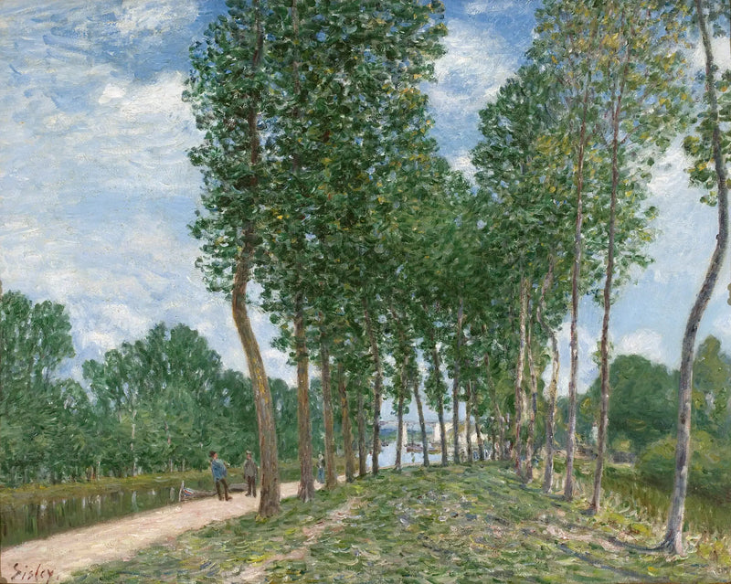 Margem do Loing em Moret - Alfred Sisley