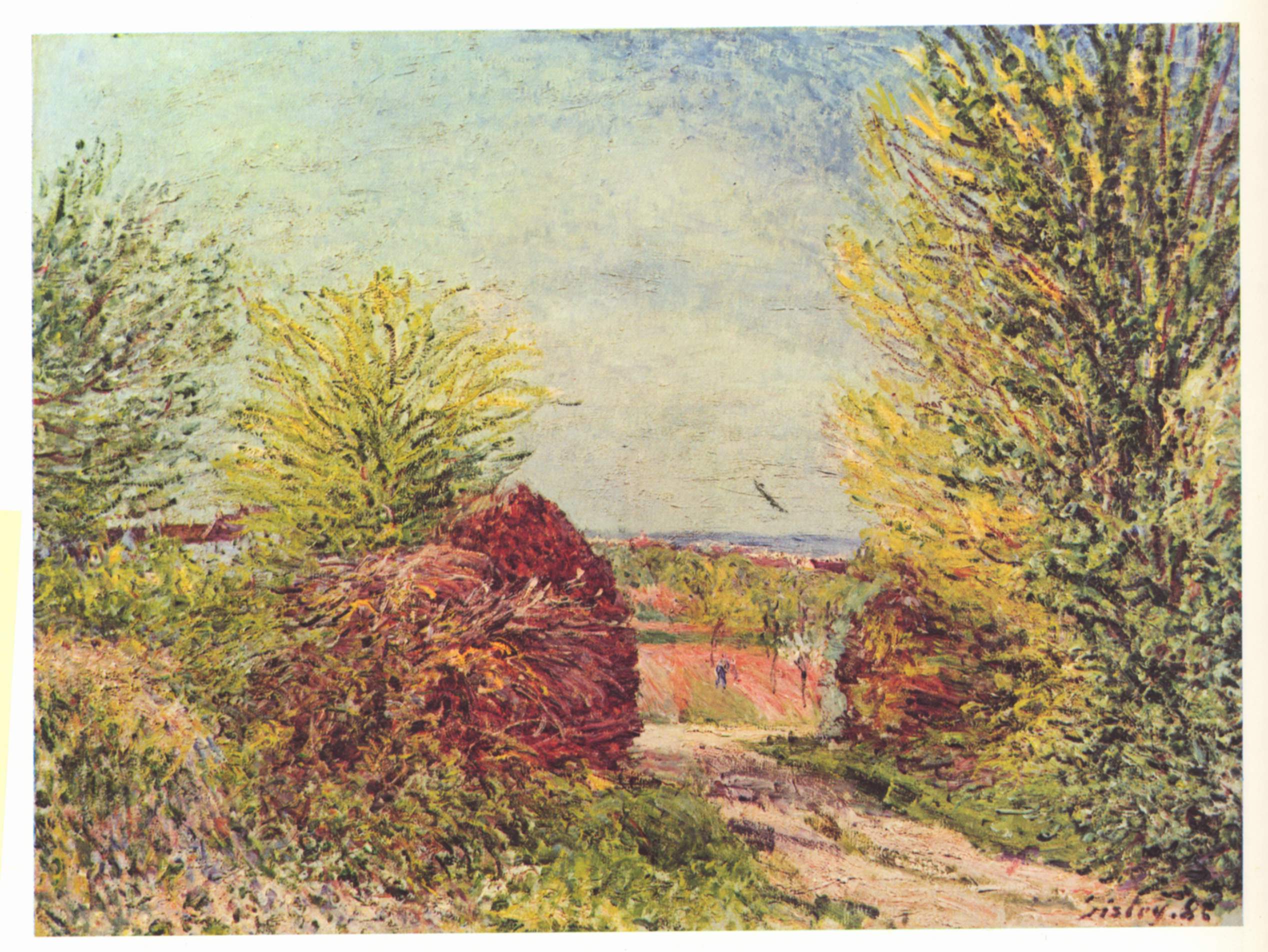 Reproduction du tableau « Sentier à Veneux-Nadon au printemps - Alfred Sisley » par Alpha Reproduction en peinture à l’huile