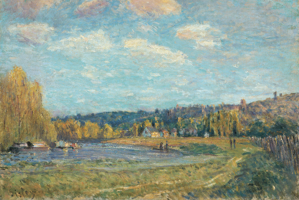 Reproduction du tableau « La Seine à Saint-Cloud - Alfred Sisley » par Alpha Reproduction en peinture à l’huile