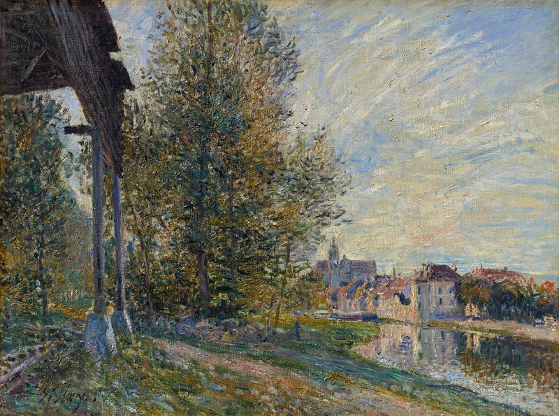Perto de Moret-sur-Loing - Alfred Sisley