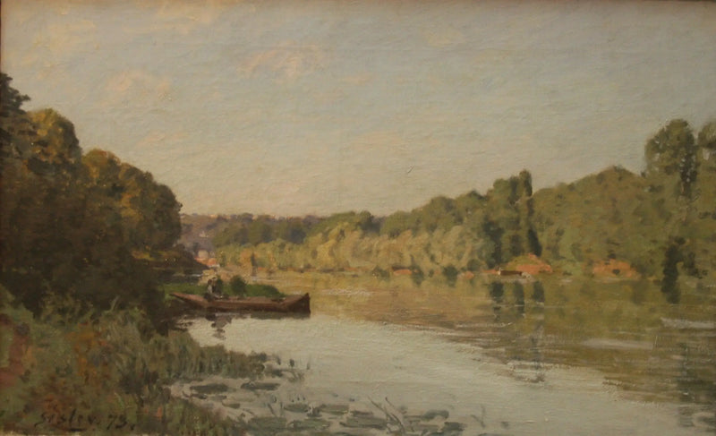 O Sena em Bougival, efeito de outono - Alfred Sisley