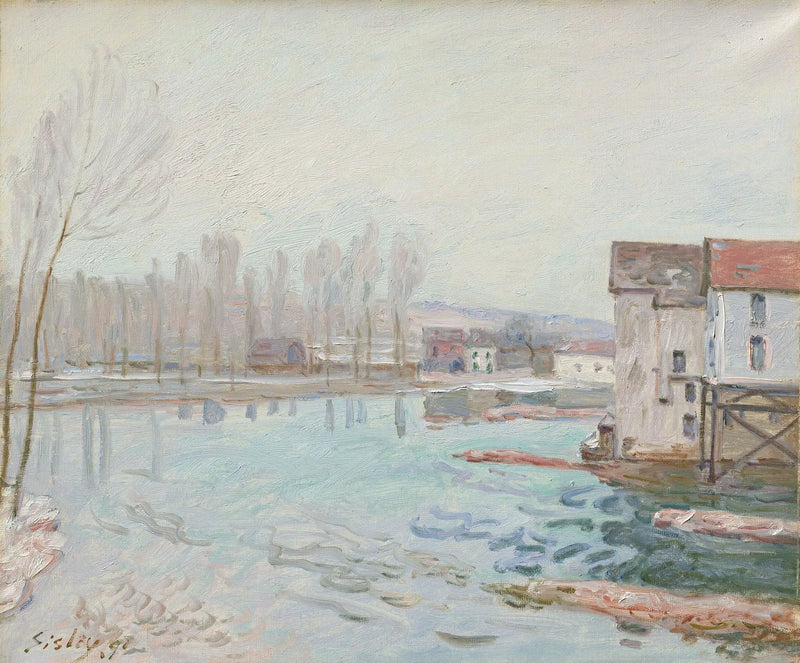 Moret no inverno - Alfred Sisley