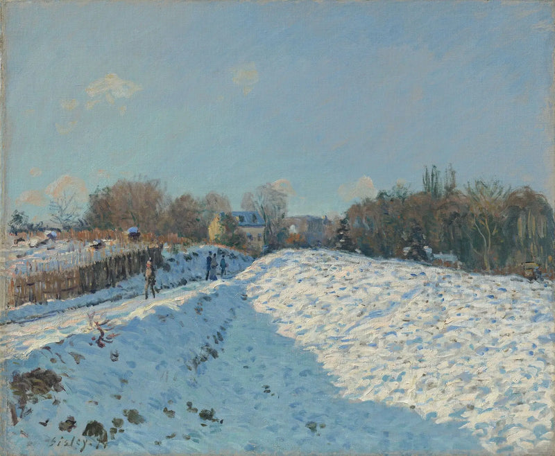 Efeito de neve em Louveciennes - Alfred Sisley