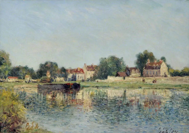 A Barragem em Saint-Mammes, França - Alfred Sisley
