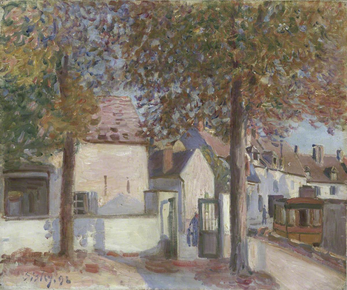 Reproduction du tableau « Moret-sur-Loing (Rue des Fossés) - Alfred Sisley » par Alpha Reproduction en peinture à l’huile