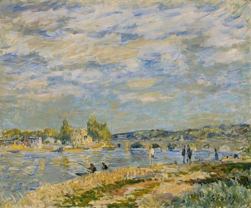 Reproduction du tableau « Le Pont de Sèvres - Alfred Sisley » par Alpha Reproduction en peinture à l’huile