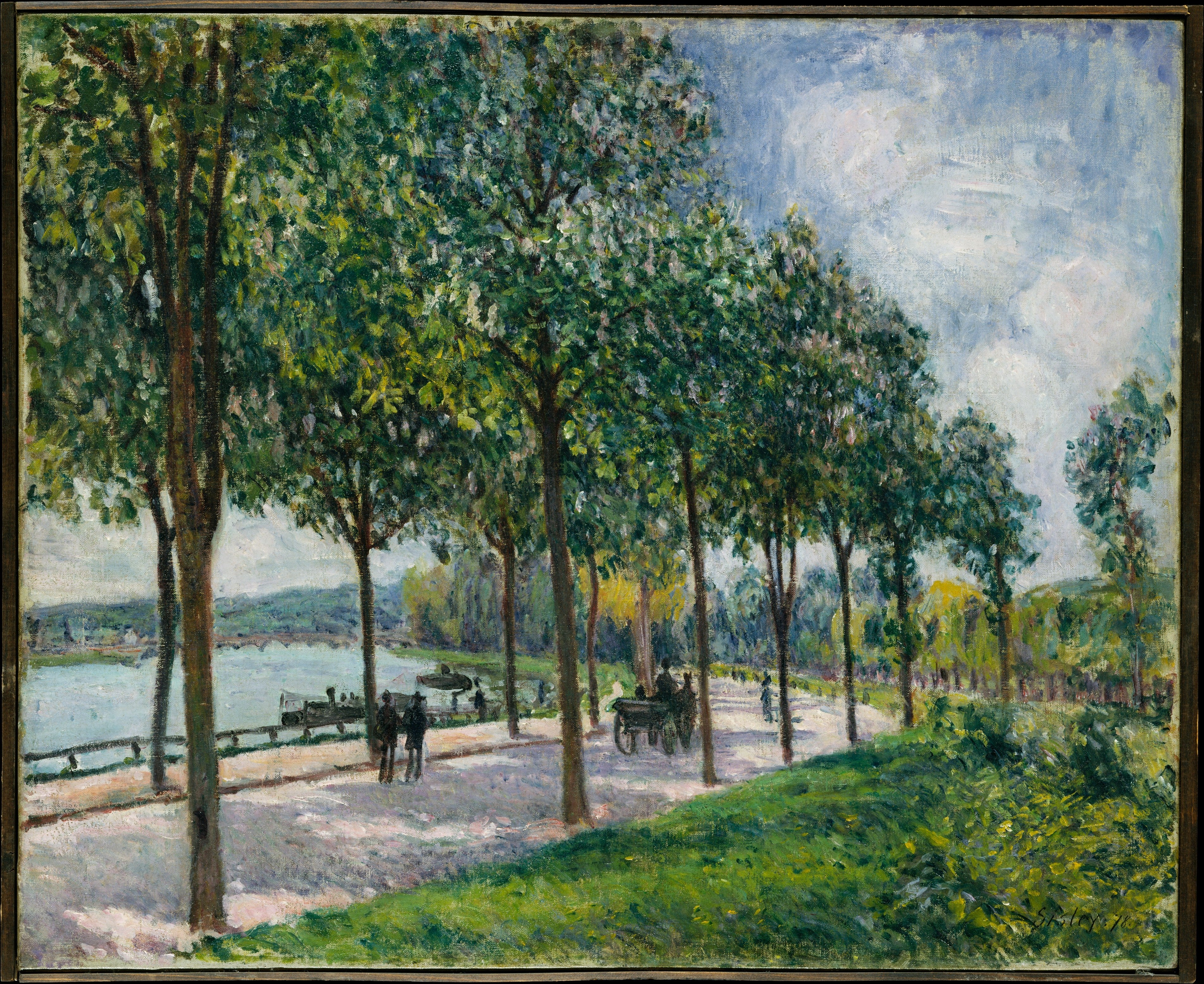 Reproduction du tableau « Allée des Châtaigniers - Alfred Sisley » par Alpha Reproduction en peinture à l’huile