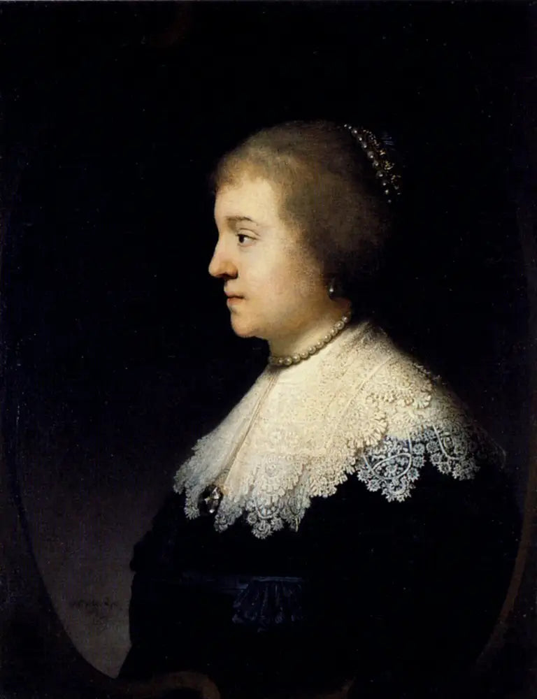 Retrato da princesa Amalia van Solms - Rembrandt