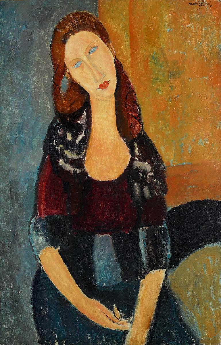 Reproduction du tableau « Jeanne Hébuterne assise - Amedeo Modigliani » par Alpha Reproduction en peinture à l’huile