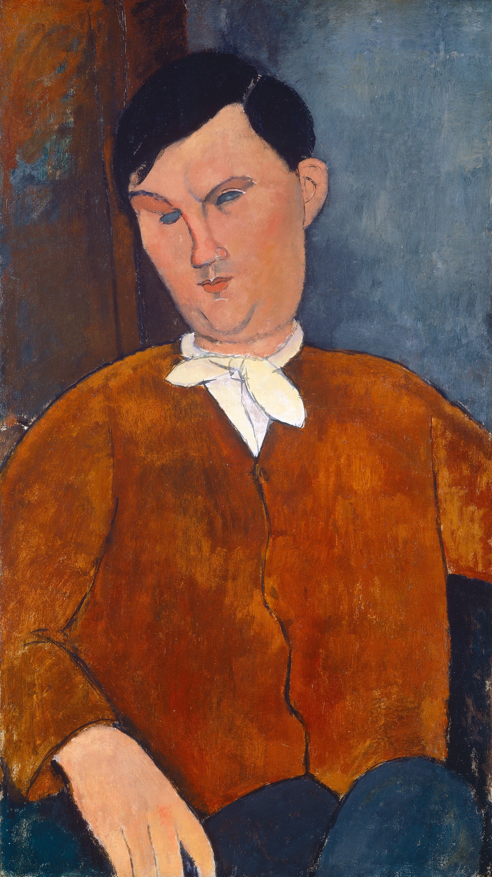 Reproduction du tableau « Monsieur Deleu - Amedeo Modigliani » par Alpha Reproduction en peinture à l’huile