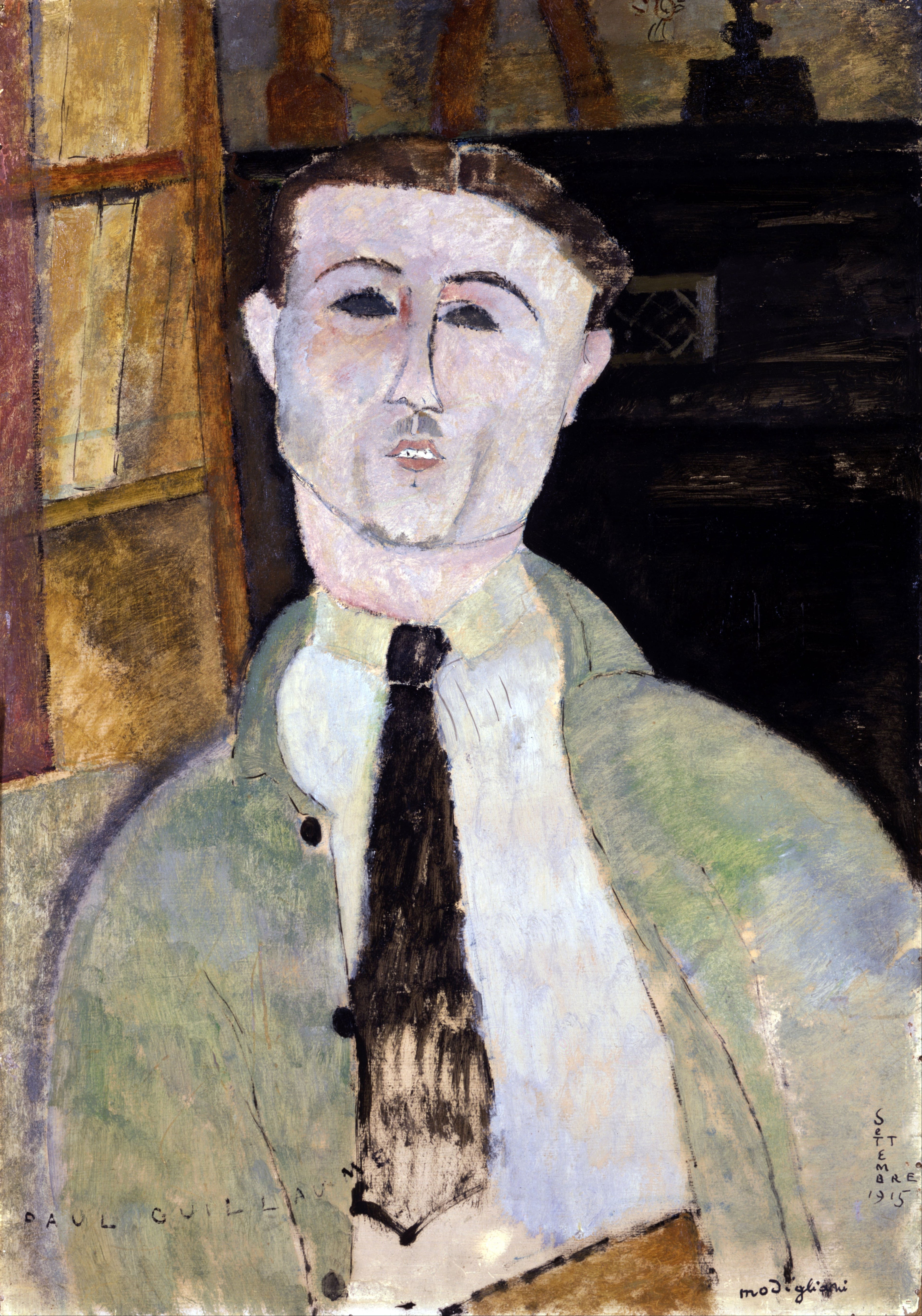 Reproduction du tableau « Portrait de Paul Guillaume - Amedeo Modigliani » par Alpha Reproduction en peinture à l’huile