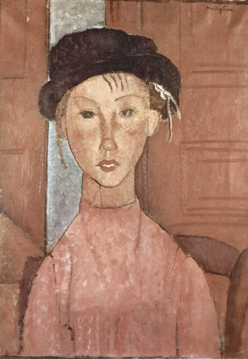 Menina com chapéu - Amedeo Modigliani