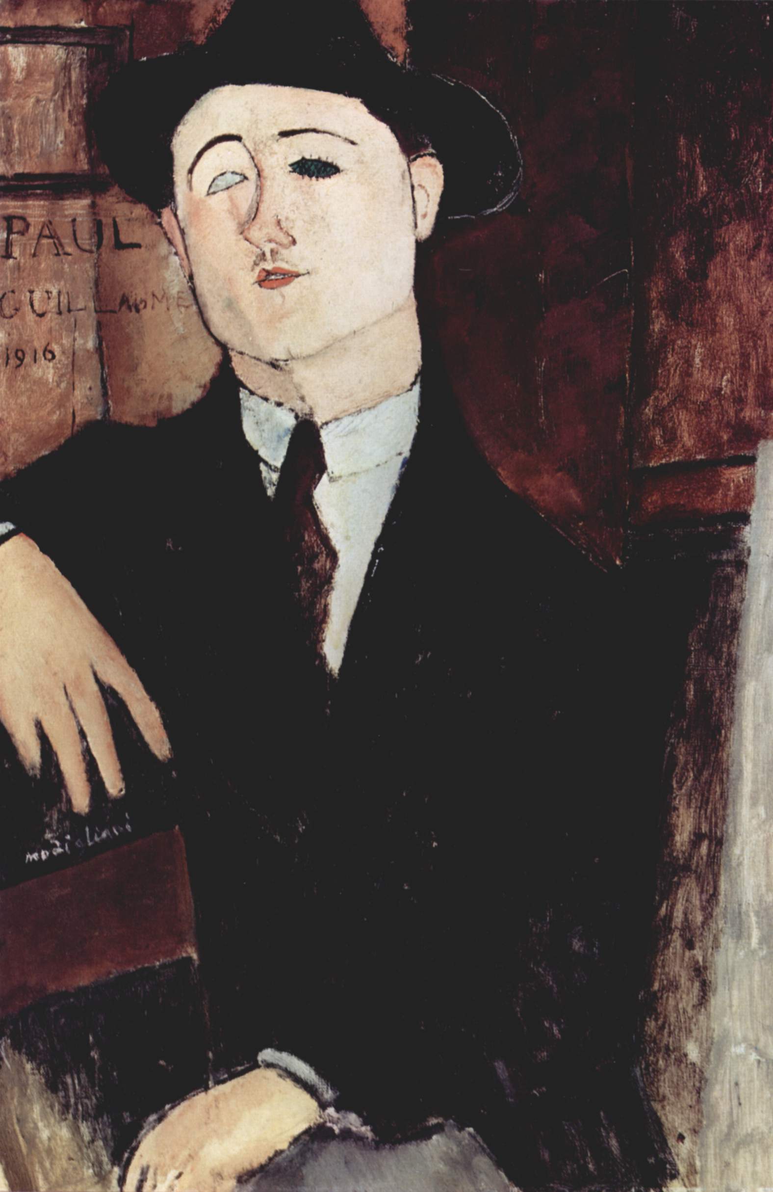 Reproduction du tableau « Portrait de Paul Guillaume - Amedeo Modigliani » par Alpha Reproduction en peinture à l’huile