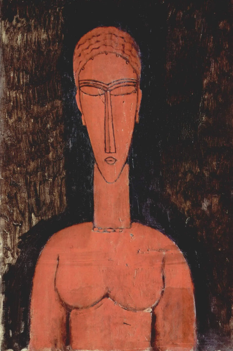O grande busto vermelho - Amedeo Modigliani