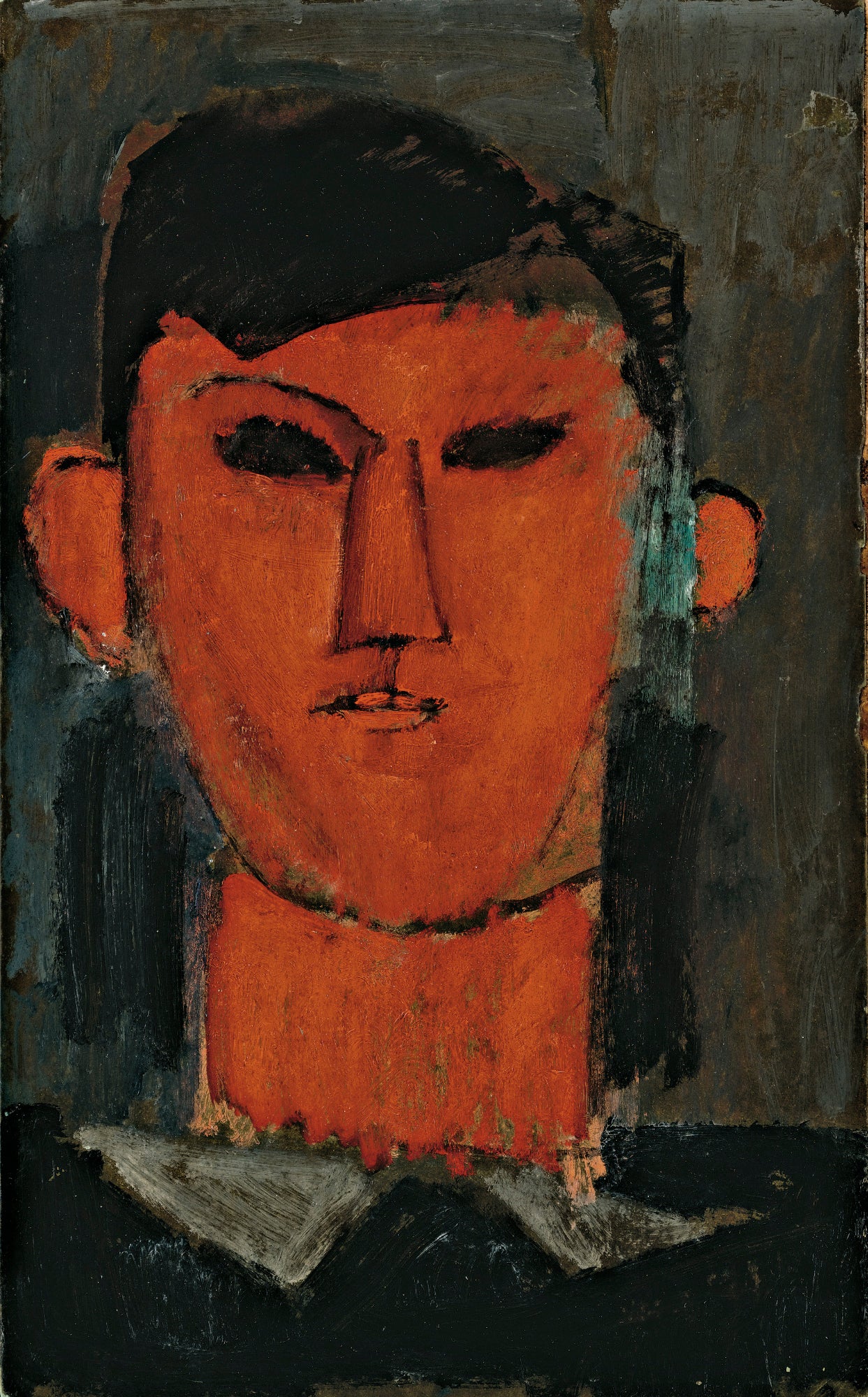 Reproduction du tableau « Portrait de Pablo Picasso - Amedeo Modigliani » par Alpha Reproduction en peinture à l’huile