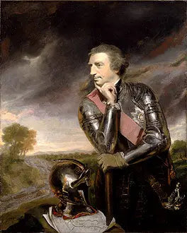 Retrato de Jeffrey Amherst (1717-1797), general britânico - Joshua Reynolds