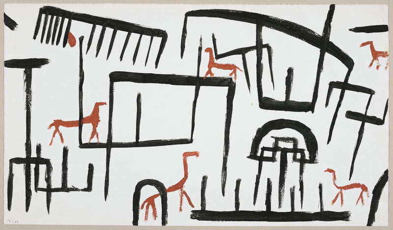 Animals in an Enclosure - Paul Klee