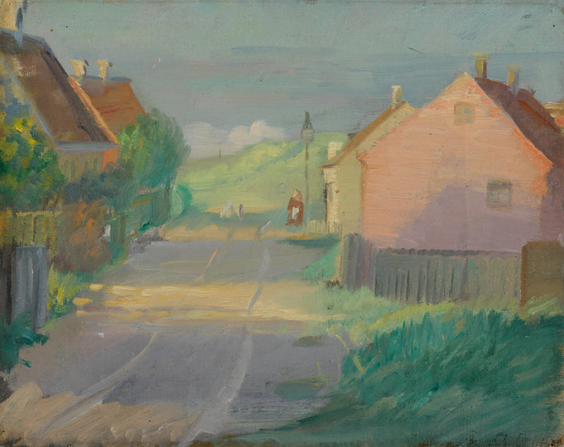 Østerbyvej. Uma rua na cidade ao leste de Skagen - Anna Ancher