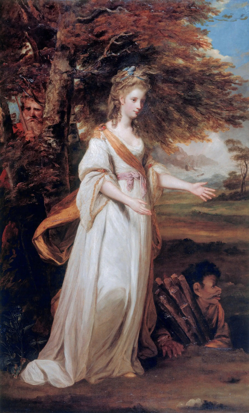 Mme Tollemache no papel de Miranda - Joshua Reynolds
