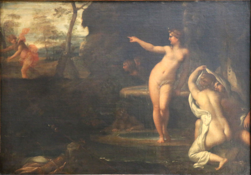 Diane no banho surpresa por Actéon - Annibale Carracci
