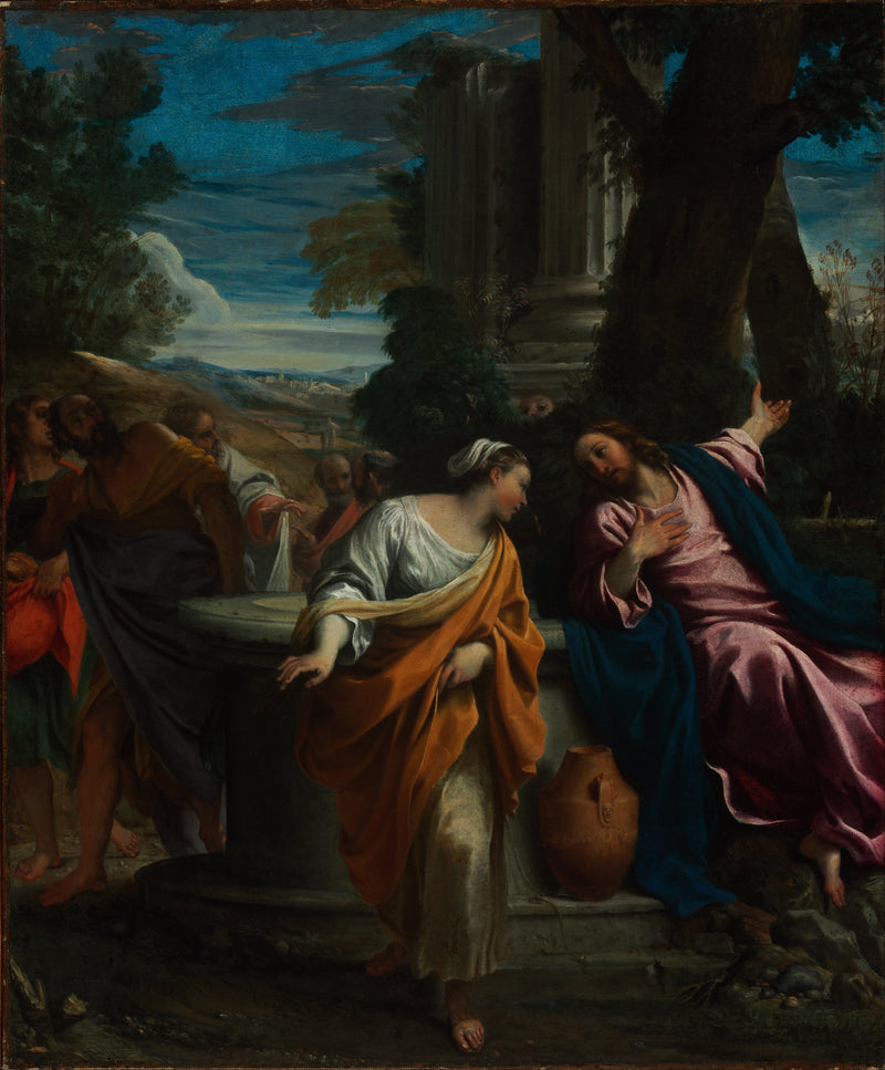 Cristo e a Samaritana - Annibale Carracci
