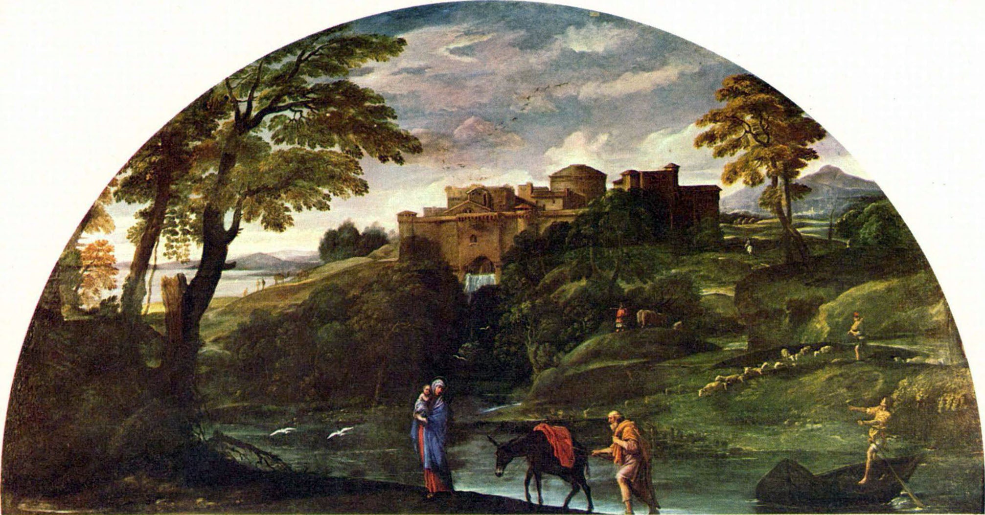 Paysage avec la Fuite en Égypte - Annibale Carracci