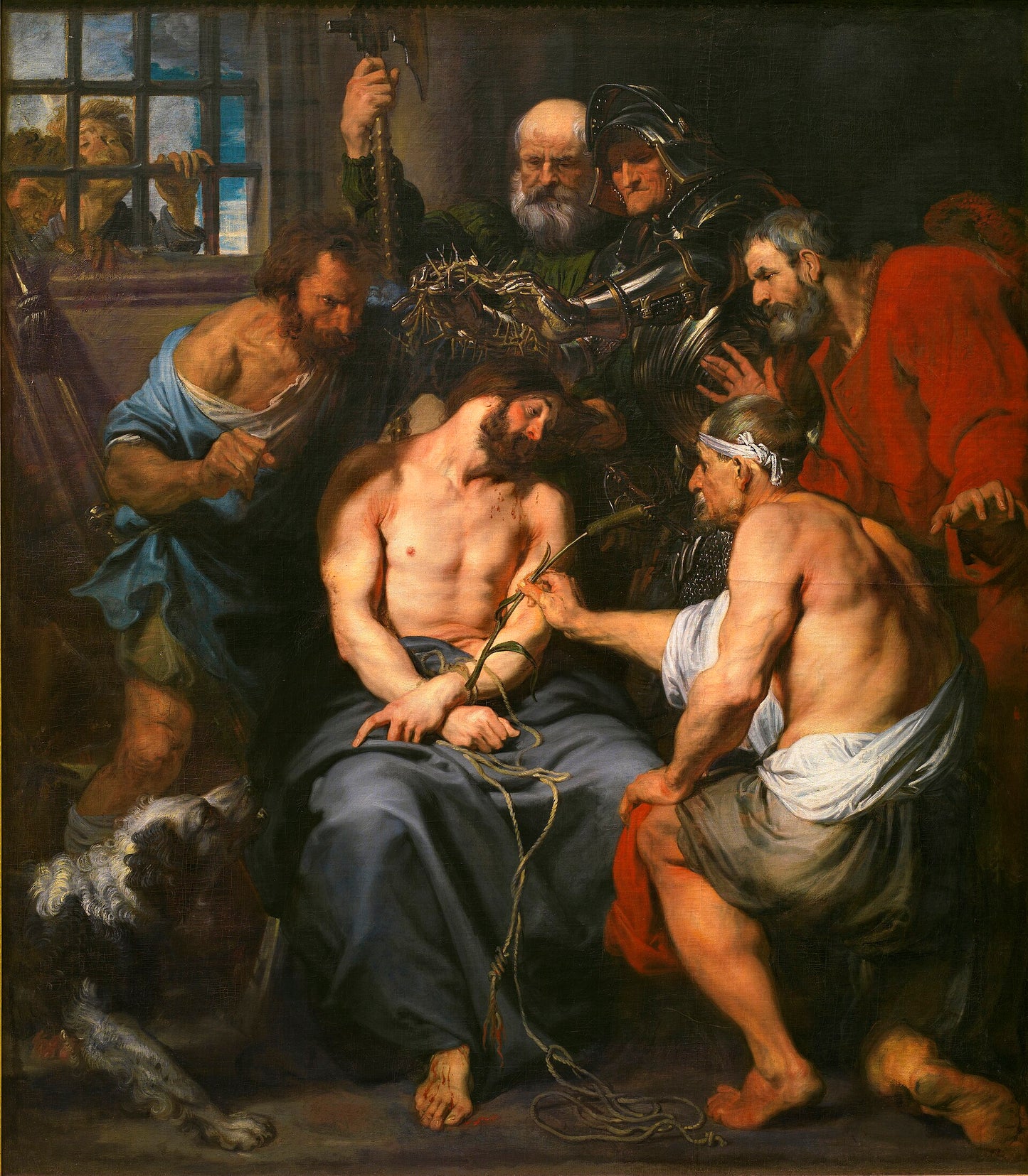 👑 A Coroação de Espinhos – Anthony van Dyck (cerca de 1618–1620)