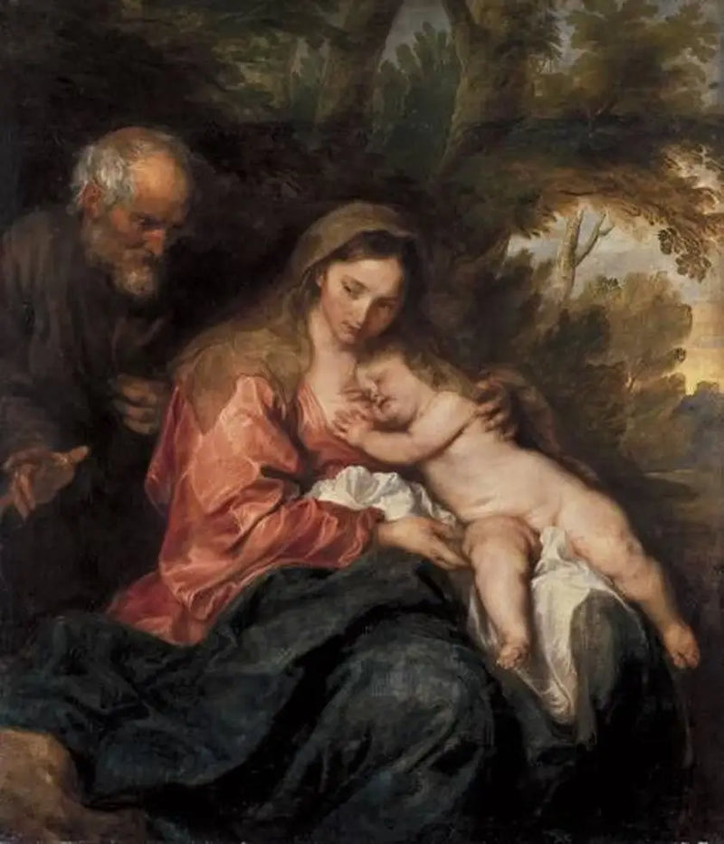 O Descanso durante a fuga para o Egito - Antoine van Dyck